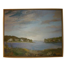 Bay Village, Long Island N.Y. Oil on Canvas,  Artist,  Valta Us