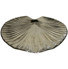 Shell Shaped 1950s Mercury Glass  Serving Platter