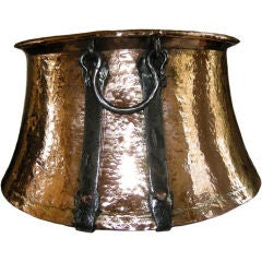 Marvelous  Rare Bell Shaped Antique Solid Copper Pail /Bucket