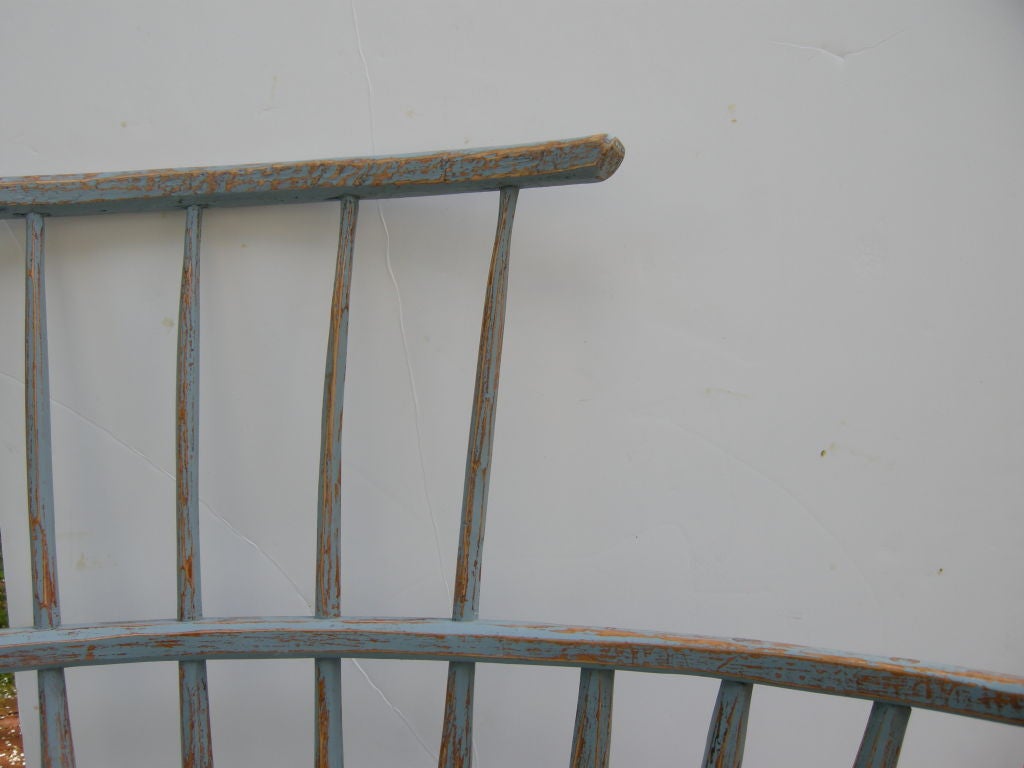 American Rare , Antique Windsor Style Bench (New England)