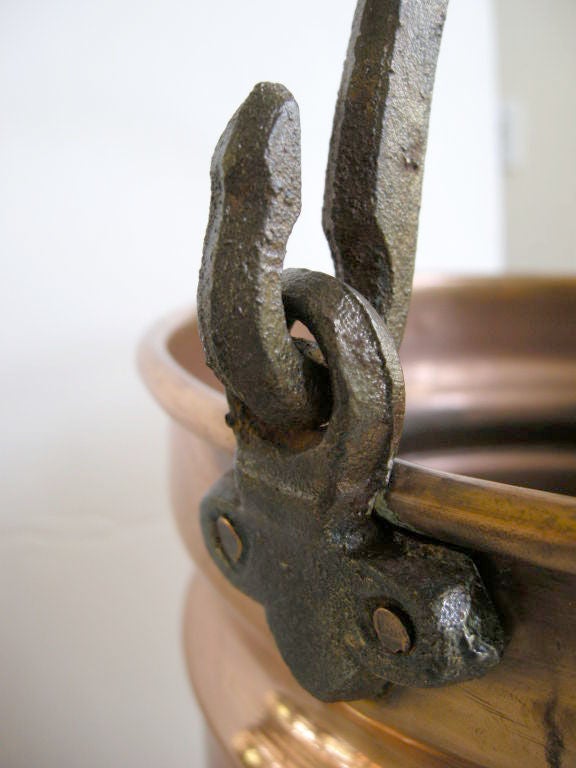 Antique English Copper & Iron Pail