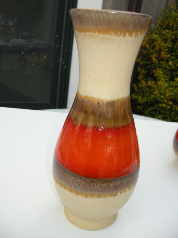 English Two Mid-Century Studio Pottery Vases