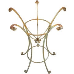 A Wonderful English  Wrought Iron Plant Stand/Table