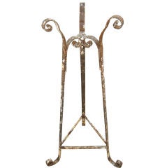 English  Early Wrought Iron Plant Stand