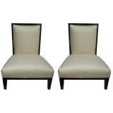 Massive pair of 1970s Slipper Chairs.