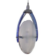 Frosted Glass Pendant by Fontana Arte