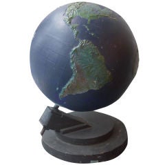 Jumbo Industrial Relief Globe of the World