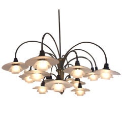 Magnificent  Poul Henningsen bombardment chandelier