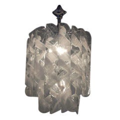 Elegant Italian glass chandelier