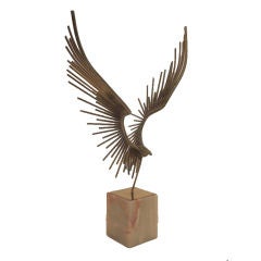 A Dynamic Eagle Sculpture by Jere