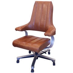 Vintage Luxurious Executive Desk Chair by Hag