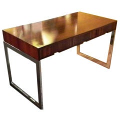 Milo Baughman Rosewood and Chrome Desk