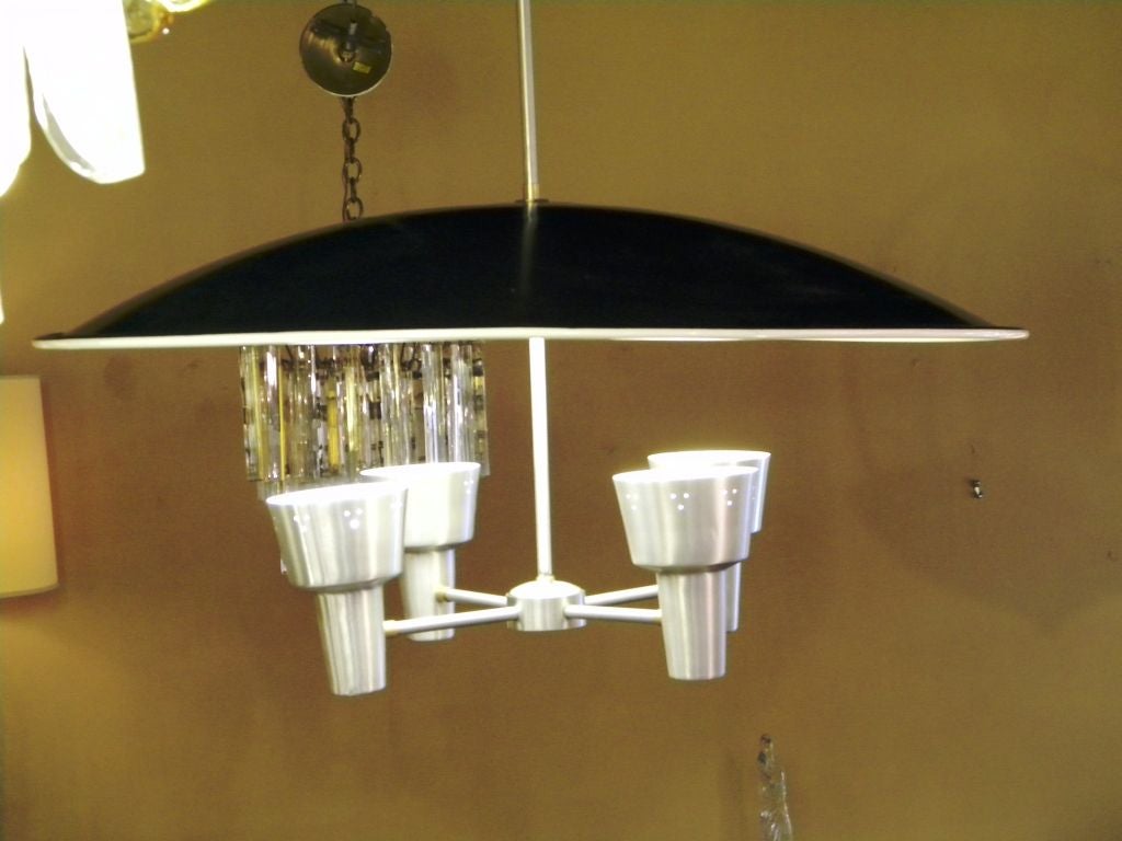 Large Spun Aluminum Light Fixture