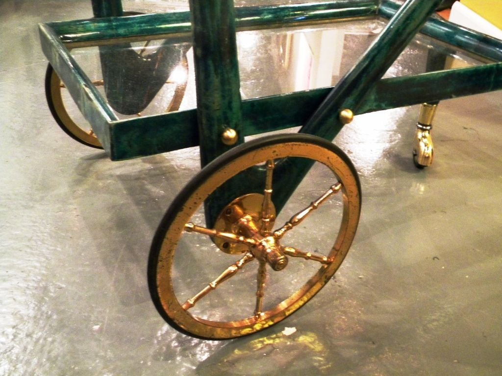 Aldo Tura Serving Cart