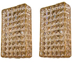 6 Austrian crystal sconces by Bakalowits