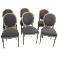 Set of Six Balloon Back Dining Chairs