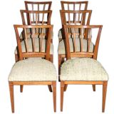 Antique Set of Six Dining Chairs, Walnut. Ca. 1825