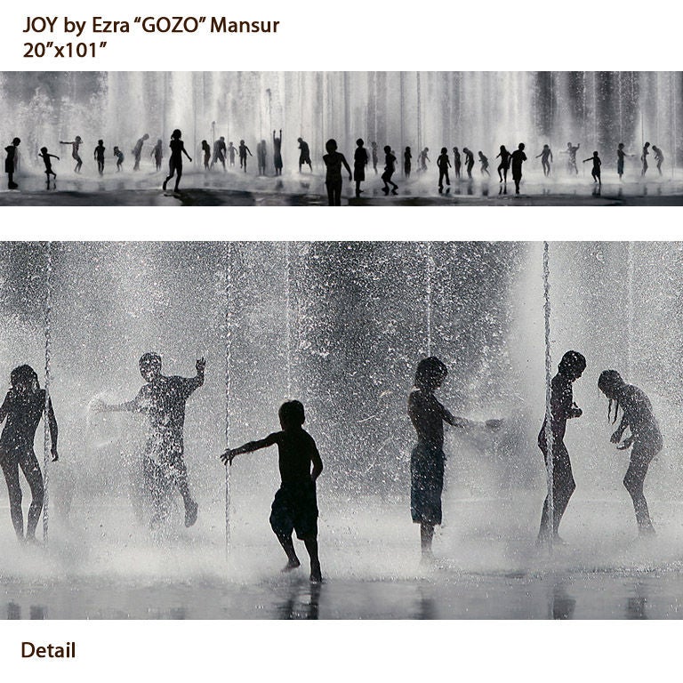 "Joy" by Ezra Gozo Mansur, Photography 20"x100"