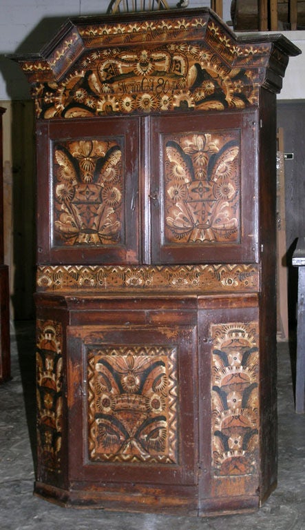 Swedish Buffet Painted, 1804 4