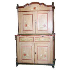 19th Century Painted Buffet, Step Back Hutch 1