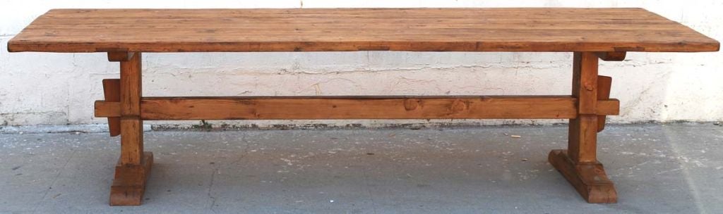 antique trestle table
