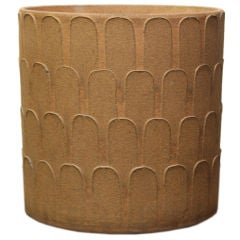 Large David Cressey thumbprint stoneware ceramic pot