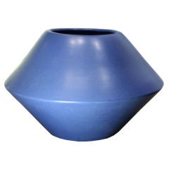 Blue glazed diamond by LaGardo Tackett for Architectural Pottery