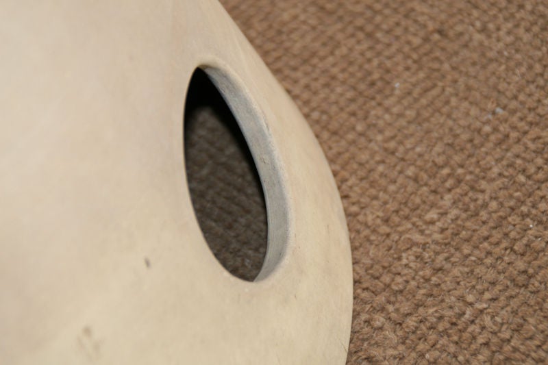 A large double hole double cone bisque planter, LaGardo Tackett 3