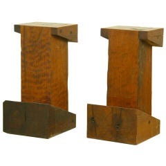 Solid beam bar stools, Zanini de Zanine