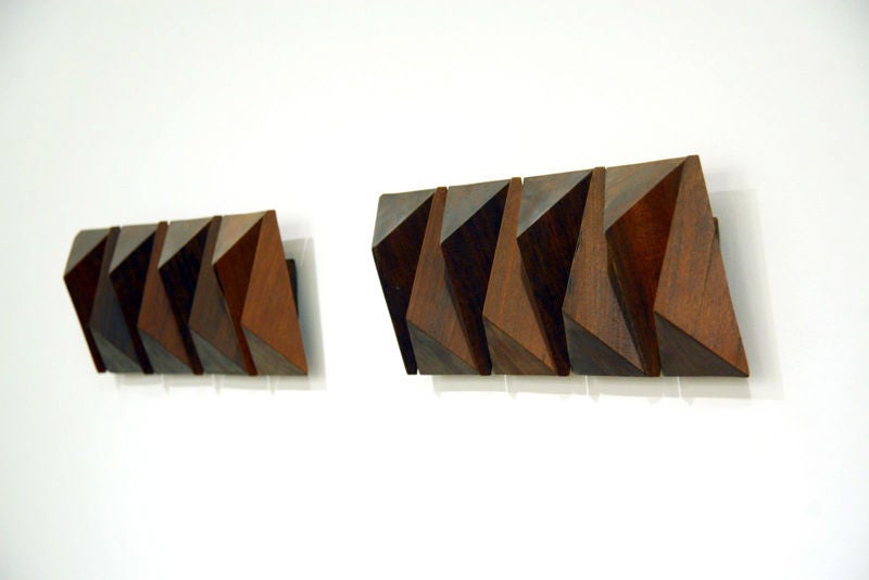 Pair of untitled wall sculptures #14 by Zanini de Zanine In Excellent Condition For Sale In West Hollywood, CA