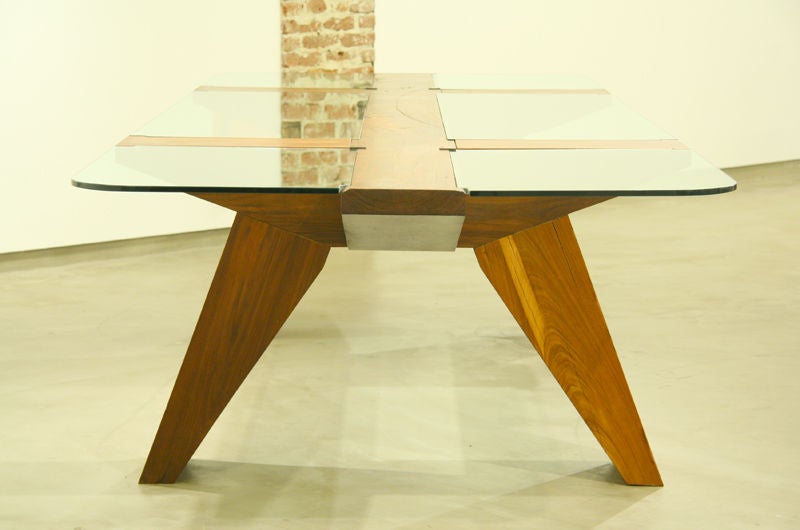 Mid-20th Century Table, Espalhada Mesa de Jantar, Zanini de Zanine For Sale