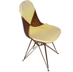 Early vintage yellow bikini Eames chair