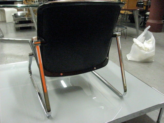 Mid-Century Modern Pair of Chairs Italian Circa 1960