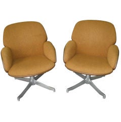 Retro Pair of Chairs labled Warren Platner  SteelCase circa 1965 USA