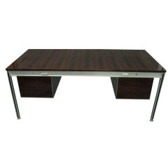 Used Executive Desk designed by C. Gaillard & H. Lesetre for T.F.M, 1965 France