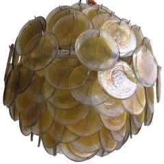 CEILING FIXTURE ALL ORIGINAL GLASS BY GINO VISTOSI