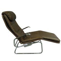 RECLYNING LOUNGE CHAIR BY BRUNO MATHSON FOR DUX