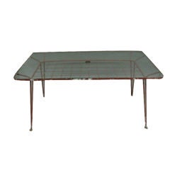Early Outdoor Dining Table by Salterini