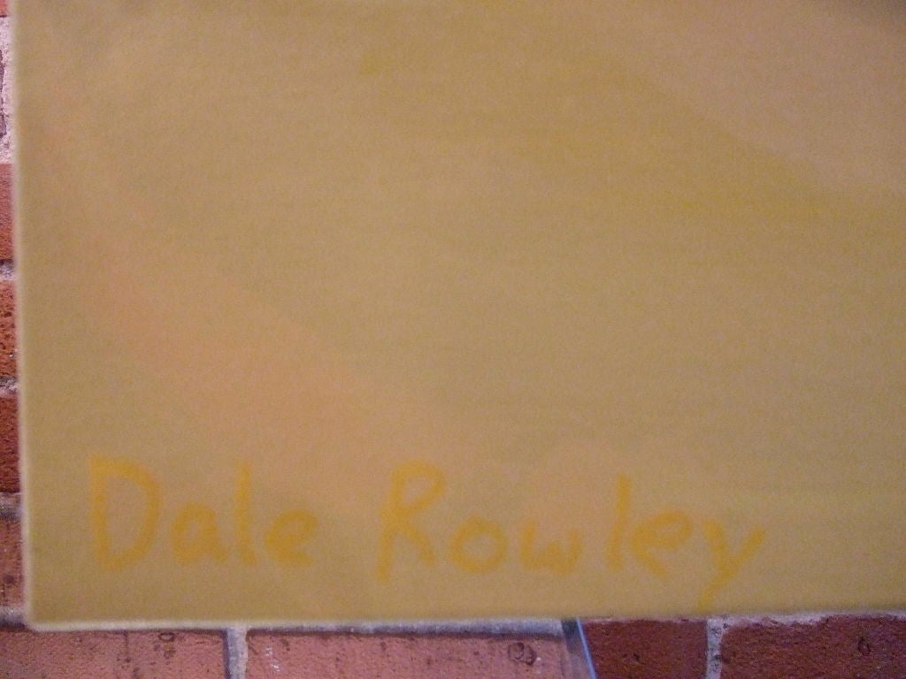 Painting of Vintage Coppertone Ad by Dale Rowley In Excellent Condition In New York, NY