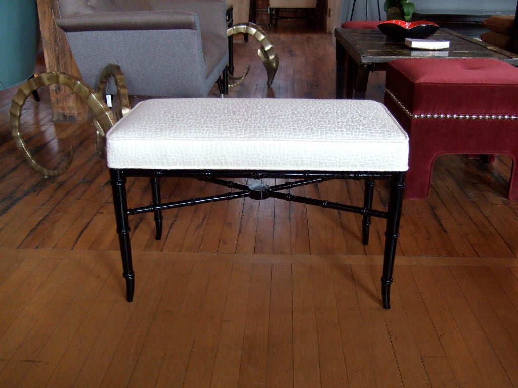 Faux Bamboo Bench