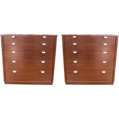 Pair of Edward Wormley Chest of Drawers