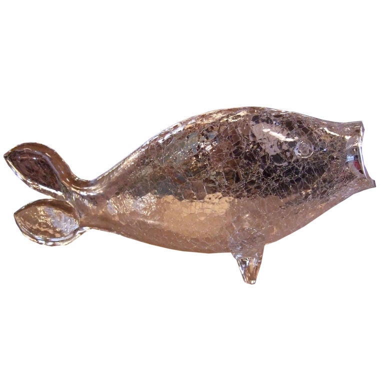Large Glass Blenko Vase