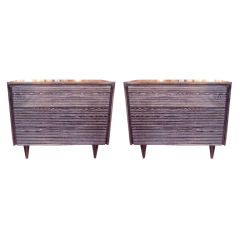 Pair of Cerused Oak Chests