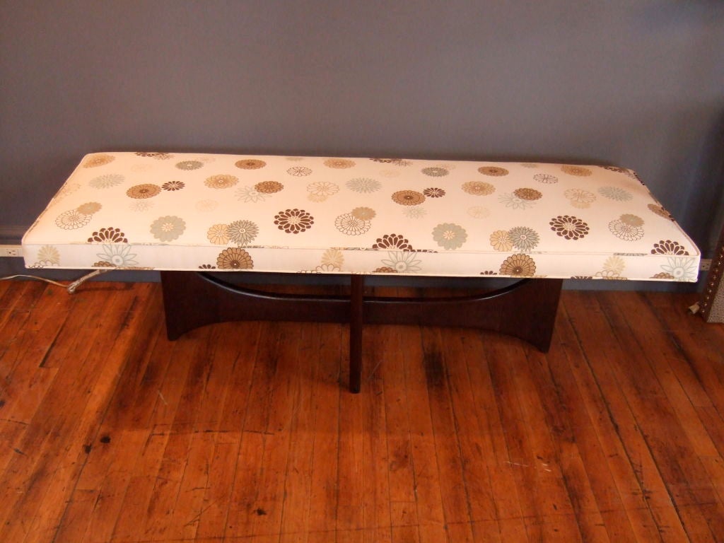 Sculptural Mid Century Bench