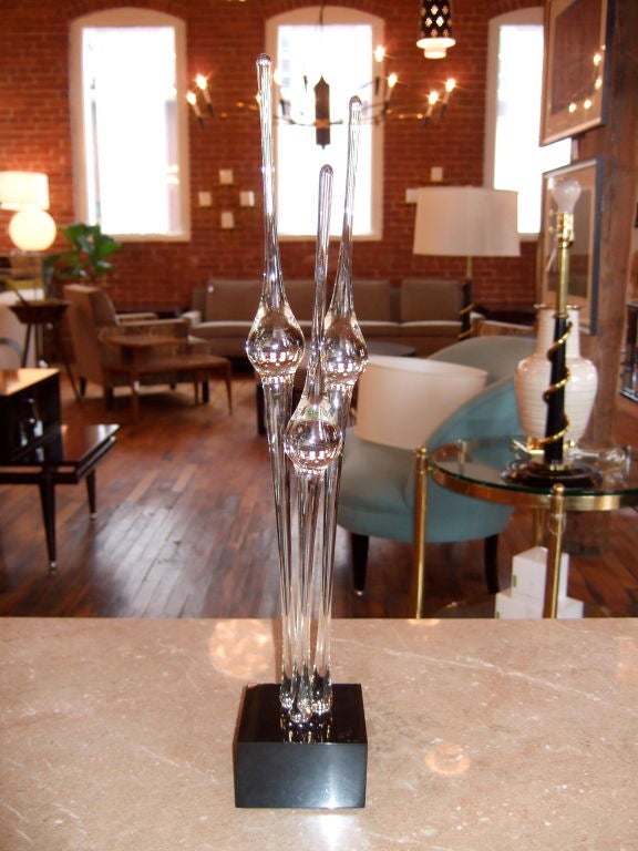 Spear Flowers Glass Sculpture