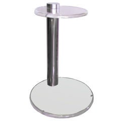 Lucite and Chrome Cigarette Table
