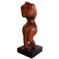 Solid Rosewood Torso Sculpture