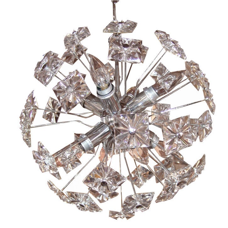 Italian Glass Sputnik  Chandelier