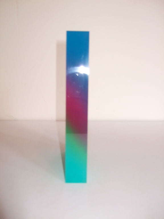 20th Century Rainbow Lucite Sculpture by Norman Mercer