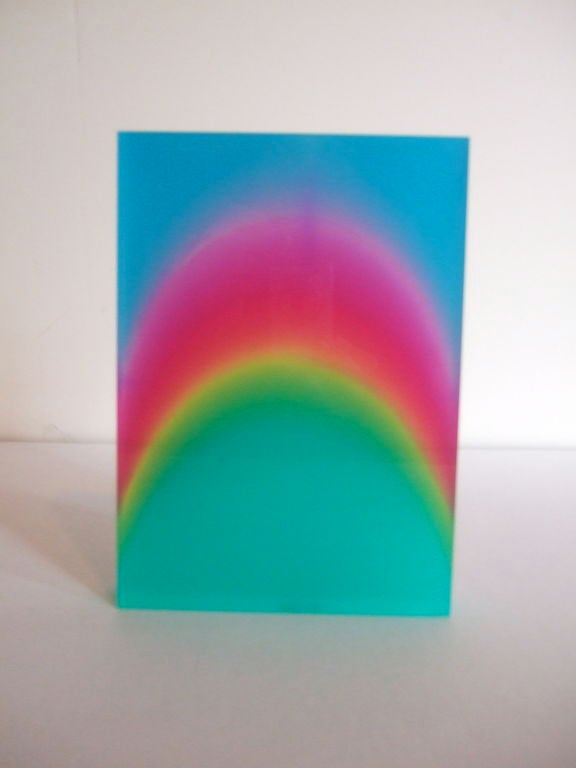 Rainbow Lucite Sculpture by Norman Mercer 2